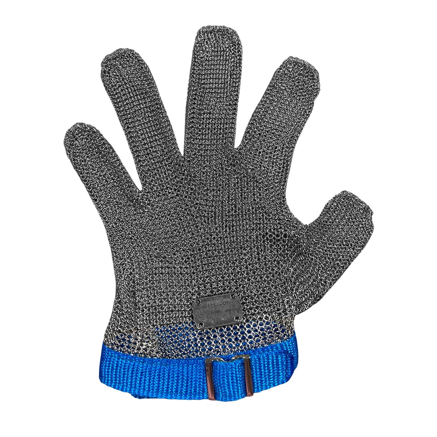 Stainless Steel Mesh Butcher Glove -Fabric Cuff- Small